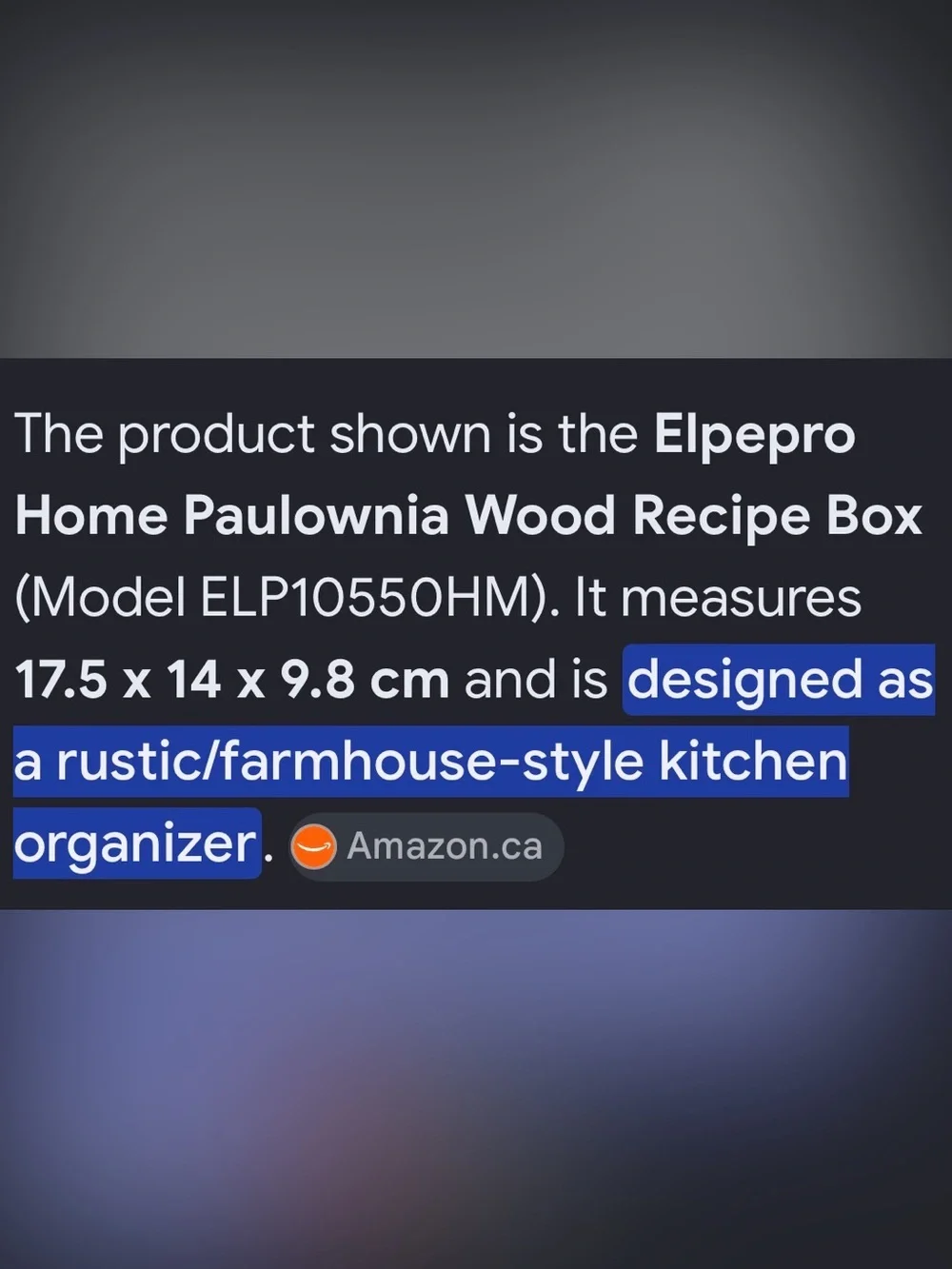 Paulonia Wooden Recipe Box - Natural Wood with cards, dividers& protectors NWT